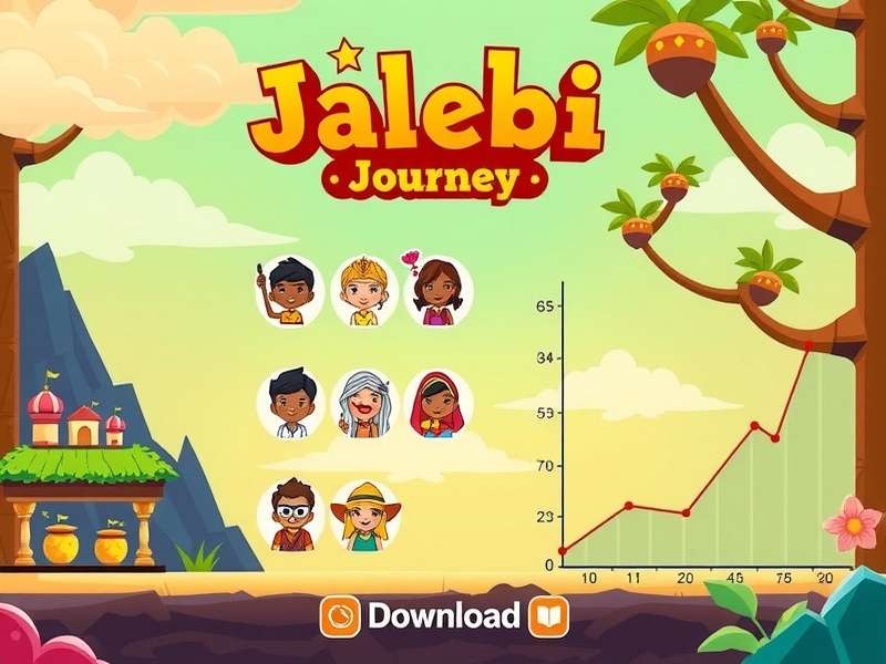 Jalebi Jump Journey download statistics chart showing growth across Indian states